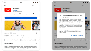 Android 現在可以自動存檔不使用的 app 來釋放空間